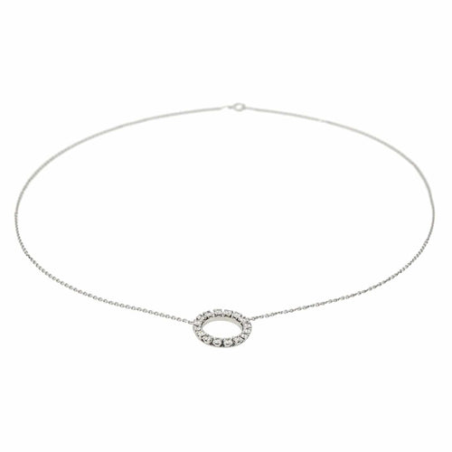 Collier Collier Pendentif  Or blanc Diamant 58 Facettes 4116423CN