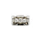 Bague 55 Bague or blanc et diamants 58 Facettes 240304R