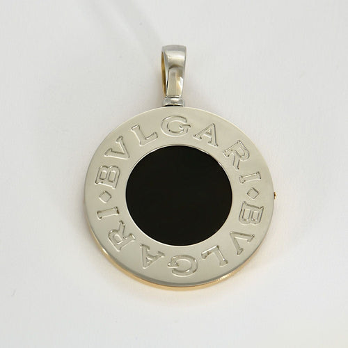 Pendentif Bulgari Pendant Tondo en Or jaune & blanc 18k 58 Facettes EPI1130