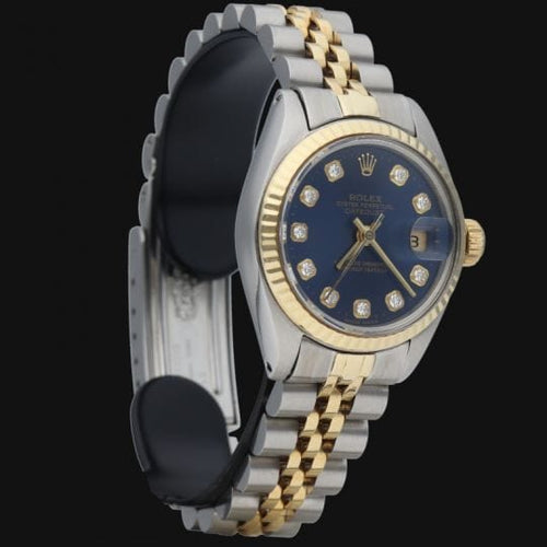 Montre Rolex Montre Date Just Or Jaune 18K / Acier Lady 58 Facettes MT41174