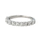 Bague 49 Bague  Demi-alliance Or blanc Diamant 58 Facettes 4191446CN