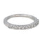 52 Bague  Demi-alliance  Or blanc Diamant 58 Facettes 4286142CN