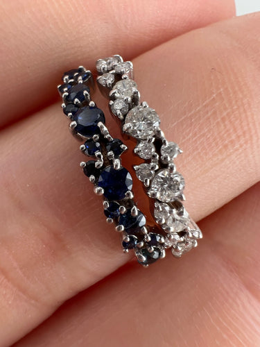 Bague 54 Bague fine demi alliance diamant 58 Facettes ME-R-02