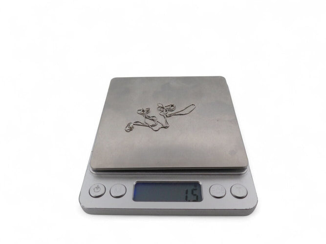 Collier collier ATELIER VM chaine l'essenziale +charm mantra diamant or blanc 58 Facettes 269552