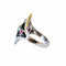 Bague 57 bague en platine avec diamants et onyx 58 Facettes Q161B