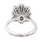 Bague 55 Bague  Pompadour   Or blanc, Platine Emeraude, Diamant 58 Facettes 4183602CN