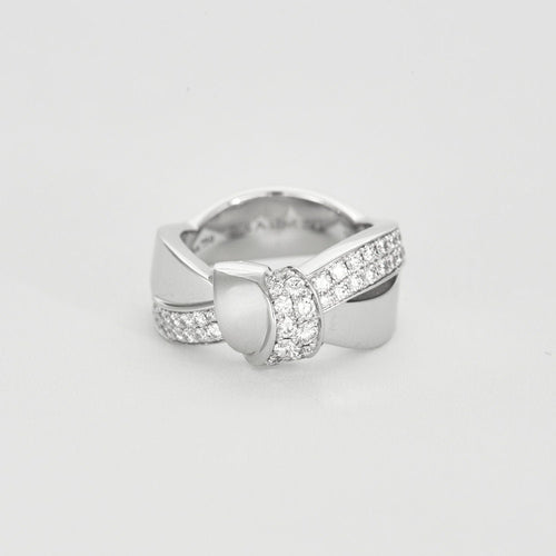 Bague 49 CHAUMET - Bague Liens Séduction en or blanc et diamants 58 Facettes