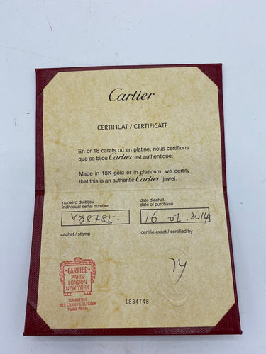 Bague 63 Cartier - Alliance Trinity 3 ors 58 Facettes 096425077421