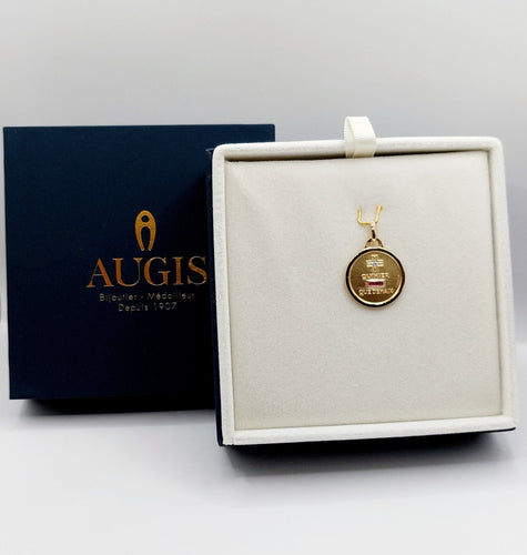 Pendentif AUGIS - Pendentif médaille d'amour or  "+ qu'hier - que demain"  - L'Essentielle 58 Facettes J4991X0000