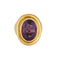 Important ring type Signet ring in yellow gold and amethyst 