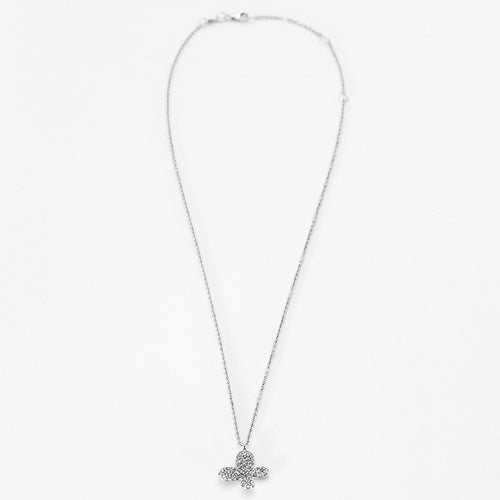 Collier Collier papillon or blanc diamants 58 Facettes LP858/16