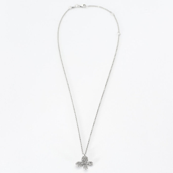 Collier Collier papillon or blanc diamants 58 Facettes LP858/13