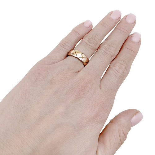 Bague 52 Bague Chanel, "Coco Crush", or rose. 58 Facettes 35197