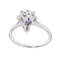 Bague 54 Bague Or blanc Saphir, Diamant 58 Facettes 3497500CN