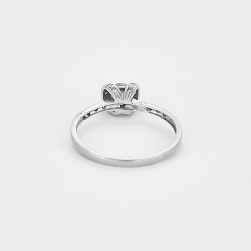 Bague 58 Bague Solitaire en or blanc et diamants 58 Facettes THI02063