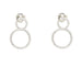Boucles d'oreilles Boucles d'oreilles créoles en or blanc serties de diamants de 2,90 ct 58 Facettes 14000