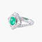 Bague 52 Bague Emeraude cabochon Diamants 58 Facettes AB9