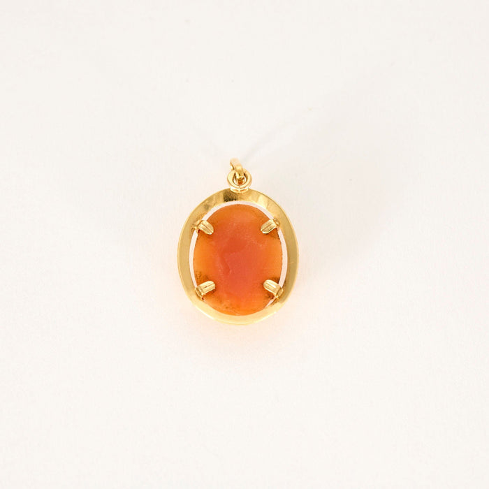 Pendant cameo yellow gold