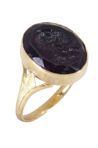 BAGUE ANCIENNE INTAILLE 58 Facettes 095611