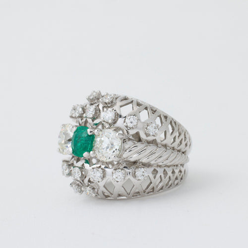 Bague 50 Bague Art déco 58 Facettes