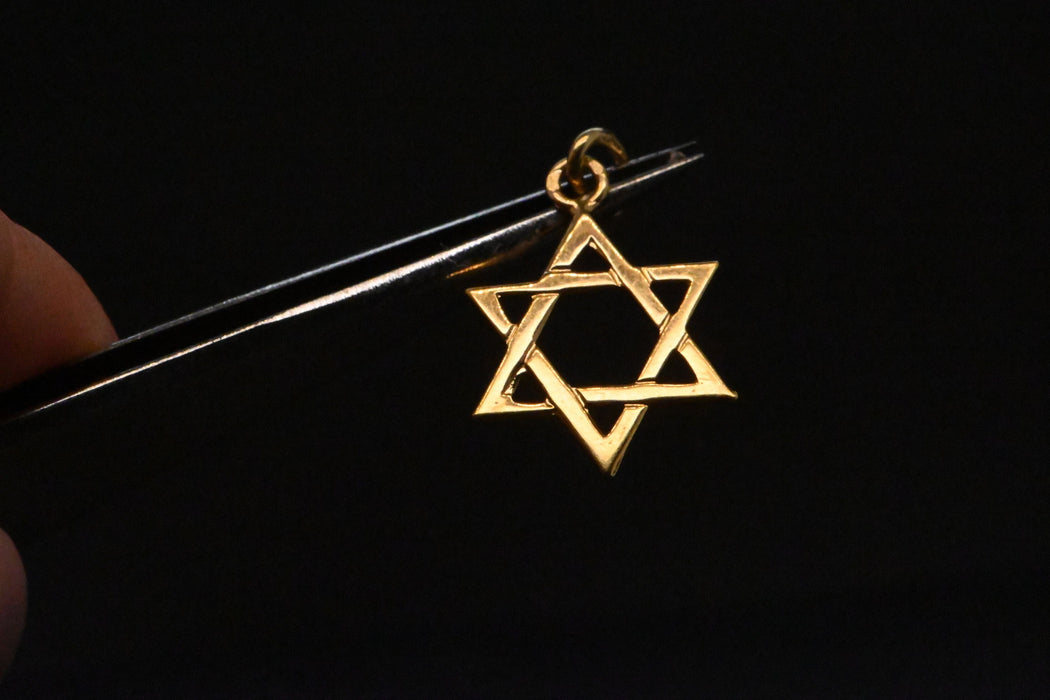 Pendentif Magen David En Or Jaune 58 Facettes