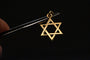 Pendentif Magen David En Or Jaune 58 Facettes