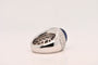 Bague 53 Bague en or blanc sertie d'un saphir et de diamants 58 Facettes