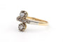 Bague 55 Bague Art Nouveau en or jaune et blanc sertie de diamants 58 Facettes 19198