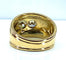 Bague Bague jonc/ bandeau en or jaune 18 carats ornée de 2 diamants 58 Facettes AB430
