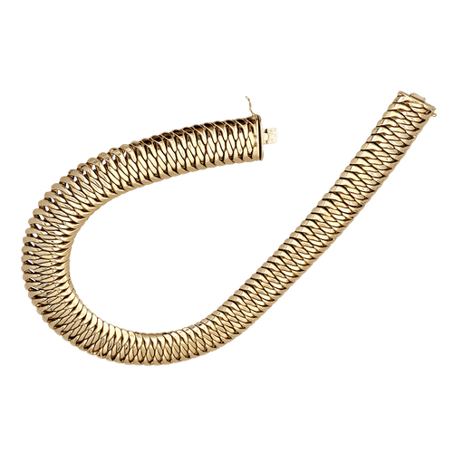 Collier Collier en or jaune, maille américaine. 58 Facettes 34723