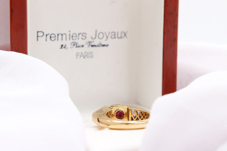 Bague 53 Bague "Premiers Joyaux" or jaune 58 Facettes 250199