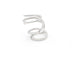 Bague en or blanc sertie de diamants en spirale de 1,44 ct
