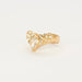 Bague 54 Bague aigrette en or jaune sertis de diamants 58 Facettes GS2