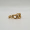 Bague 54.5 Bague or jaune 18 carats sertie de diamants 58 Facettes