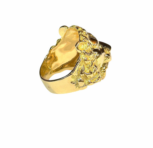 Bague 66 Bague Lion en or jaune 18 carats et diamants 58 Facettes