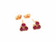 Boucles d'oreilles Boucles d'oreilles or jaune et rubis 58 Facettes