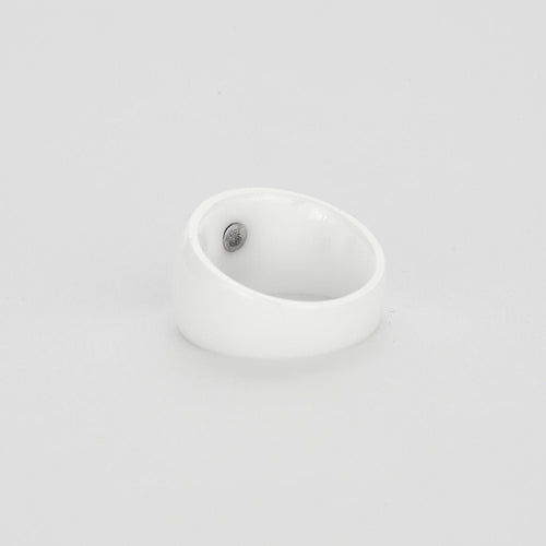 Bague 56 Bague or blanc céramique blanche 58 Facettes 3131211