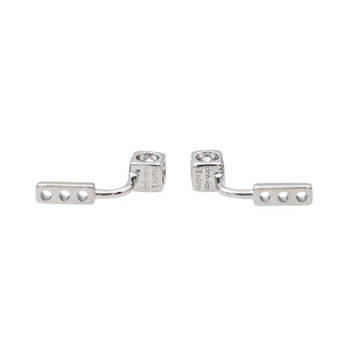 Boucles d'oreilles Dinh Van Boucles d'oreilles Cube Or blanc Diamant 58 Facettes 3946312RV