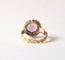 Bague 56 Bague ancienne or jaune 18k - Améthyste et Perles 58 Facettes
