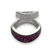 Bague 50 Ensemble de deux bagues en rubis et en diamants 58 Facettes