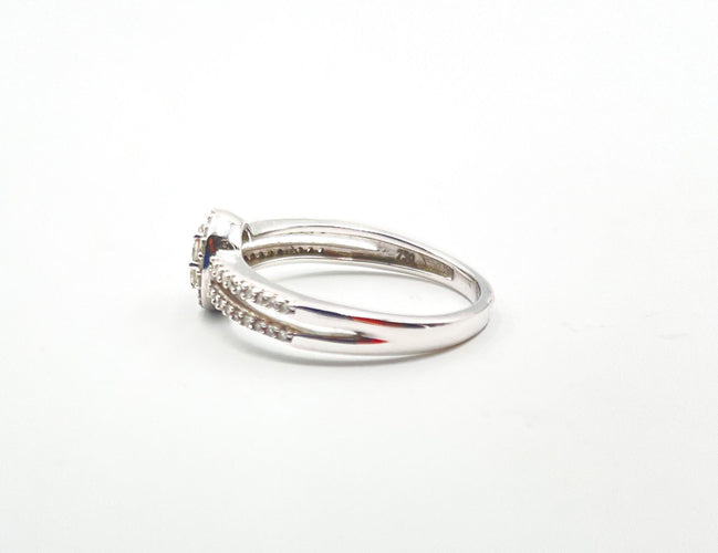 Bague 51.5 Bague Diamants Chaton Rond 58 Facettes