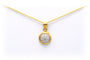 Pendentif Pendentif contemporain en or jaune serti de diamants (+-0.425ct) 58 Facettes 22913