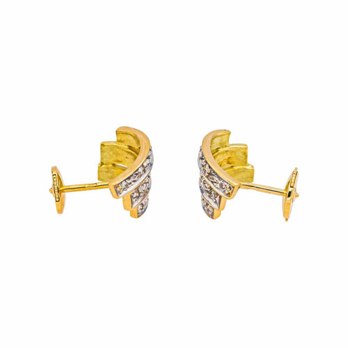 Boucles d'oreilles Boucles d'oreilles  Or jaune, Or blanc Diamant 58 Facettes 4830513CN