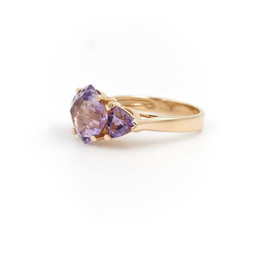 Bague 57.5 Bague Cocktail Or jaune Améthyste 58 Facettes 1931138CN