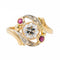 Bague 52 Bague Or jaune, Or blanc Diamant, Rubis 58 Facettes 2991731CN
