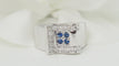 Bague 53 Bague en or blanc, saphirs et diamants 58 Facettes 32343