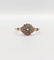Bague 56.5 Bague marguerite antique en or 18k et diamants taille rose 58 Facettes A06397