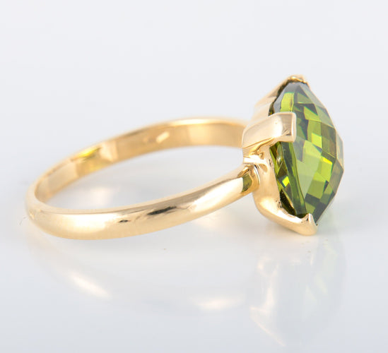 Bague 52 Bague Solitaire Péridot 58 Facettes 8384