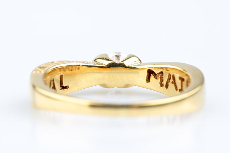 Bague 60 Bague BALMAIN  or jaune diamant 58 Facettes BG31200172-107