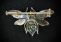 Broche Broche ancienne abeille en argent sur or 58 Facettes